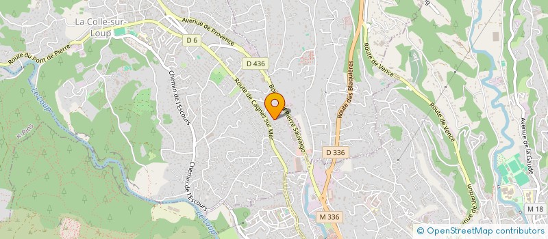 localisation de l'entreprise SCI AZERTY  LA COLLE-SUR-LOUP