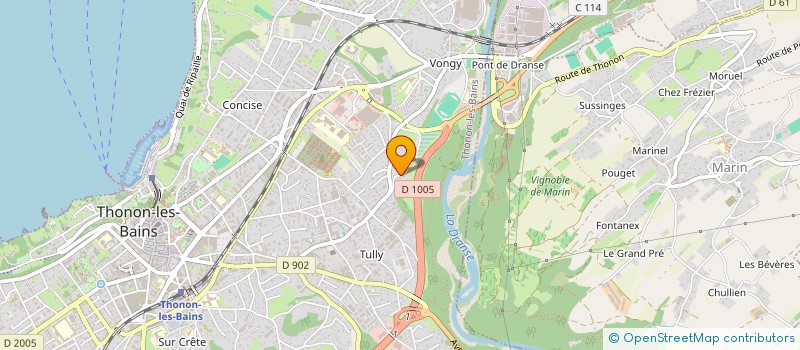 localisation de l'entreprise SCI AZIMANO à THONON-LES-BAINS