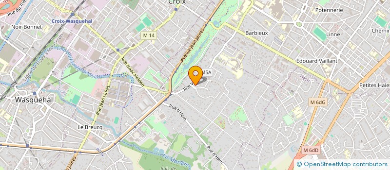 localisation de l'entreprise SCI AZIMUT à CROIX