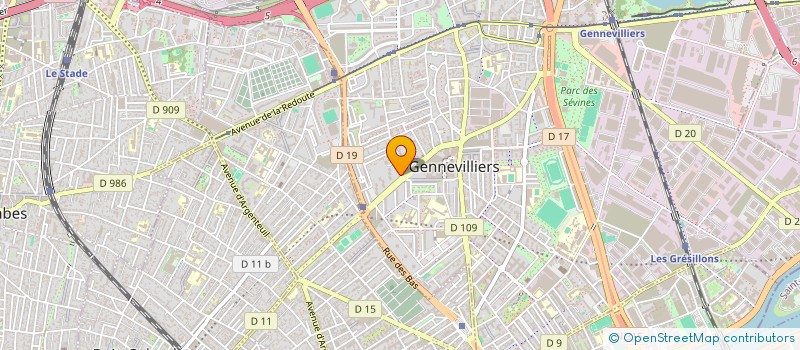 localisation de l'entreprise SCI AZIZIAN LOPEZ à GENNEVILLIERS