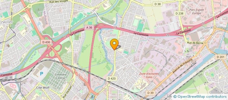 localisation de l'entreprise SCI AZMI  ILLZACH