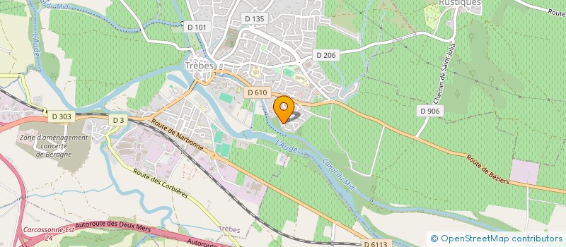 localisation de l'entreprise SCI AZMO  TREBES