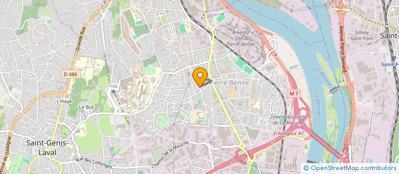 localisation de l'entreprise SCI AZNAR  OULLINS-PIERRE-BENITE