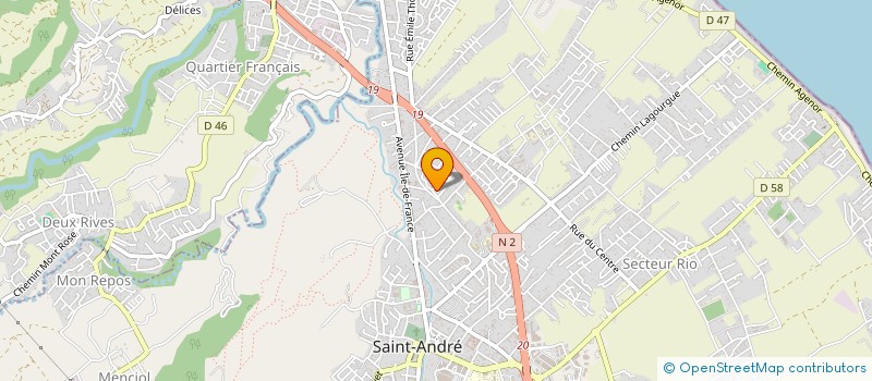 localisation de l'entreprise SCI AZOR  SAINT-ANDRE