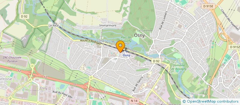 localisation de l'entreprise SCI AZOUAOU  OSNY