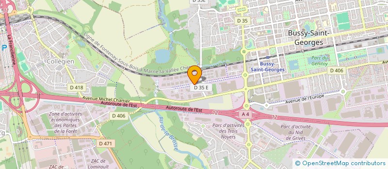 localisation de l'entreprise SCI AZOULAY  BUSSY-SAINT-GEORGES