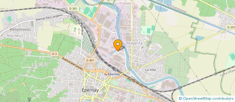 localisation de l'entreprise SCI AZRI  EPERNAY