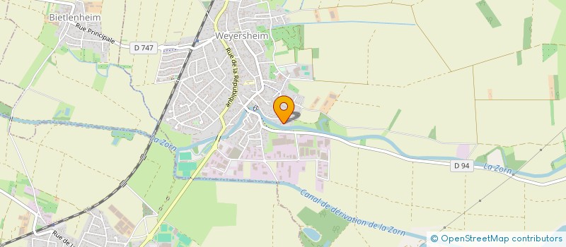 localisation de l'entreprise SCI AZSF  WEYERSHEIM