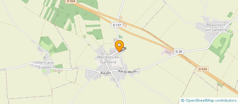 localisation de l'entreprise SCI AZUL  MEZIERES-EN-SANTERRE