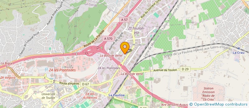 localisation de l'entreprise SCI AZUR 2 à LA GARDE