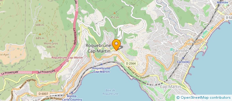 localisation de l'entreprise SCI AZUR 20 à ROQUEBRUNE-CAP-MARTIN