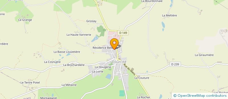 localisation de l'entreprise SCI AZUR 2002  VILLAINES LA JUHEL