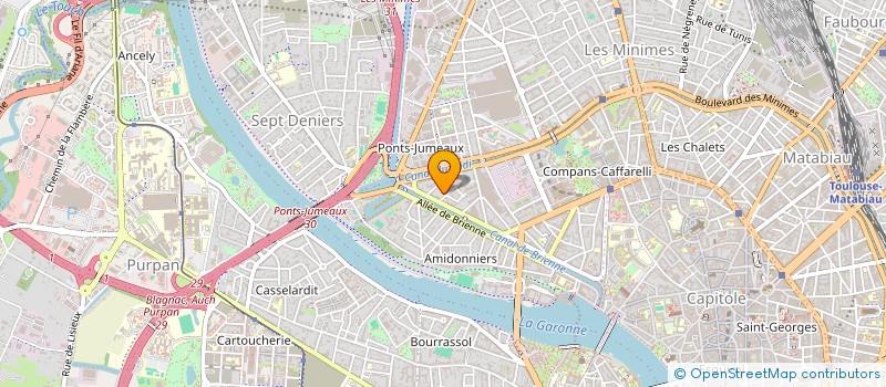 localisation de l'entreprise SCI AZUR  TOULOUSE