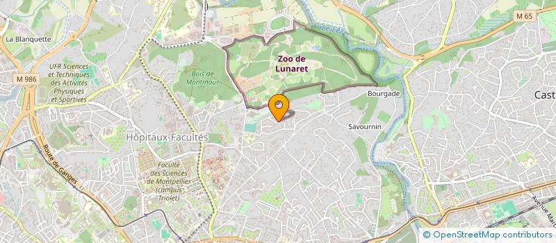 localisation de l'entreprise SCI AZUR 34 à MONTPELLIER