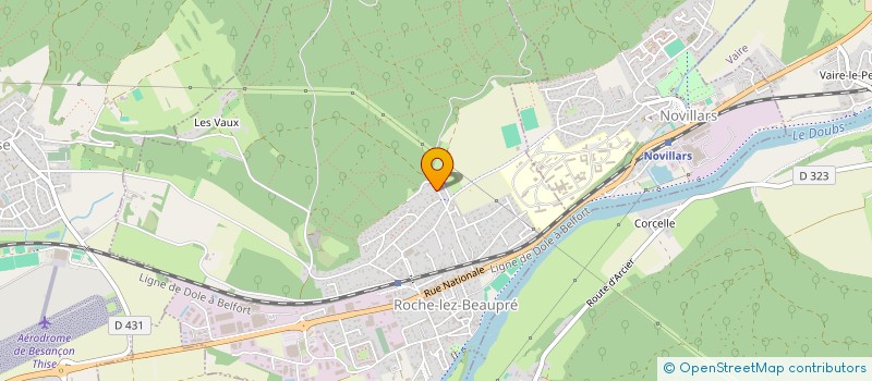 localisation de l'entreprise SCI AZUR  ROCHE-LEZ-BEAUPRE