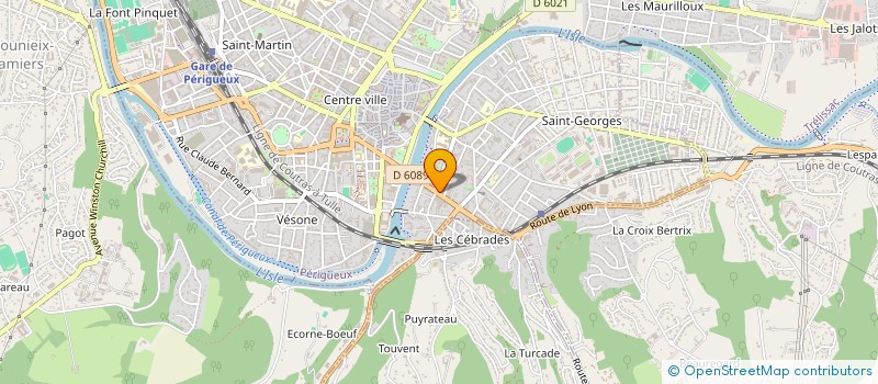 localisation de l'entreprise SCI AZUR à PERIGUEUX