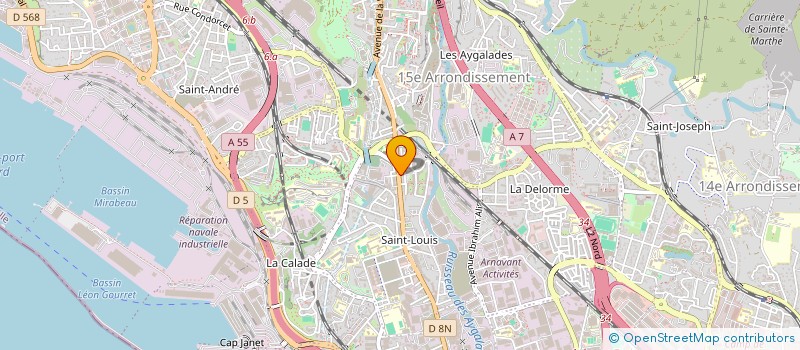 localisation de l'entreprise SCI AZUR à MARSEILLE