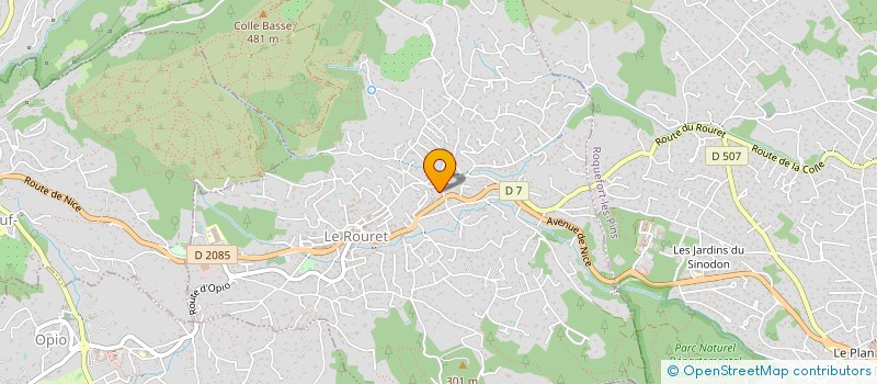 localisation de l'entreprise SCI AZUR  OPIO