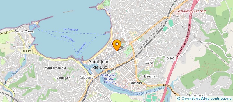 localisation de l'entreprise SCI AZUR  SAINT-JEAN-DE-LUZ