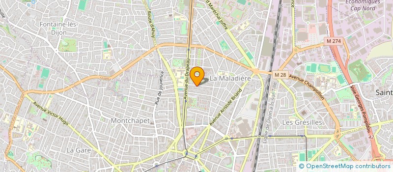 localisation de l'entreprise SCI AZUR à DIJON