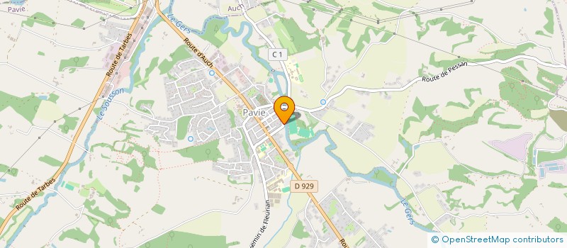 localisation de l'entreprise SCI AZUR  PAVIE