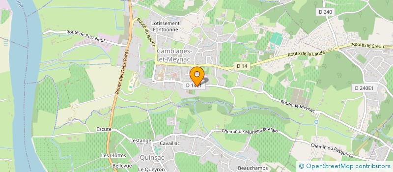 localisation de l'entreprise SCI AZUR  CAMBLANES-ET-MEYNAC