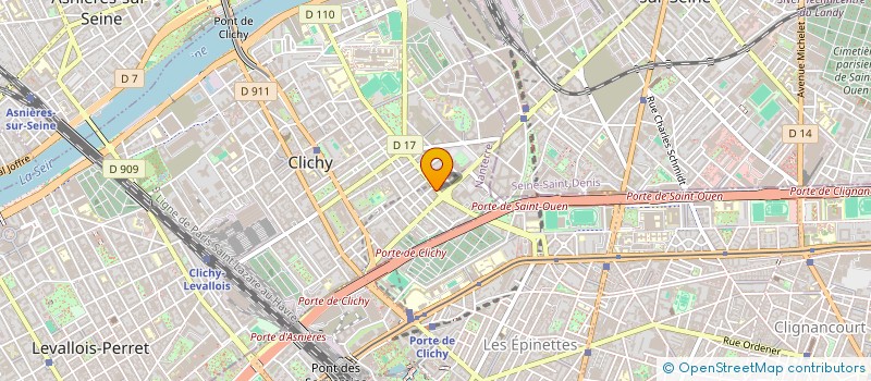 localisation de l'entreprise SCI AZUR à CLICHY