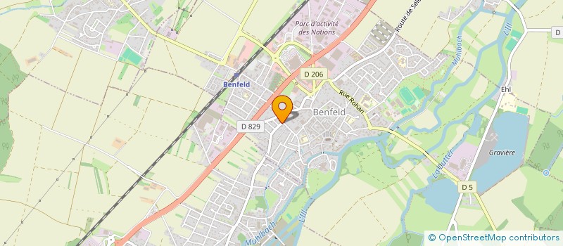 localisation de l'entreprise SCI AZUR  BENFELD