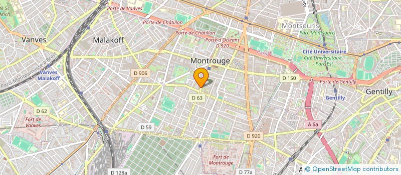 localisation de l'entreprise SCI AZUR  MONTROUGE