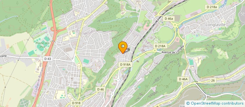 localisation de l'entreprise SCI AZUR à LONGWY