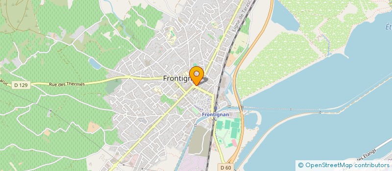 localisation de l'entreprise SCI AZUR à FRONTIGNAN