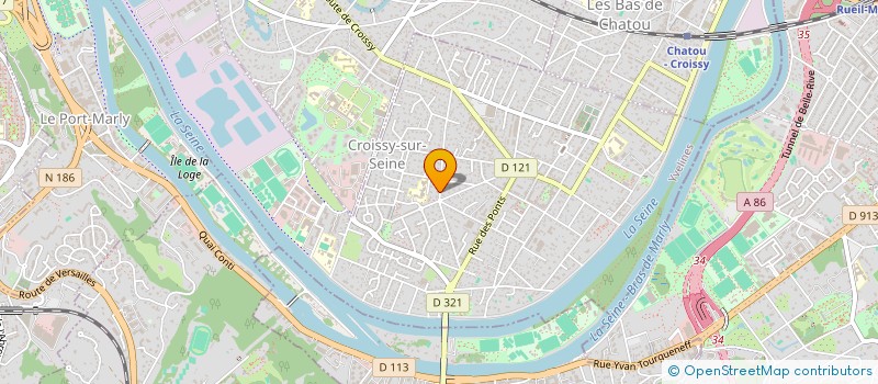 localisation de l'entreprise SCI AZUR  CROISSY-SUR-SEINE