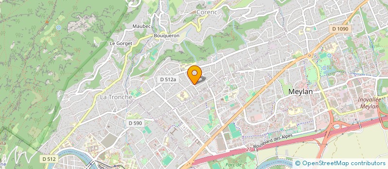 localisation de l'entreprise SCI AZUR  CORENC