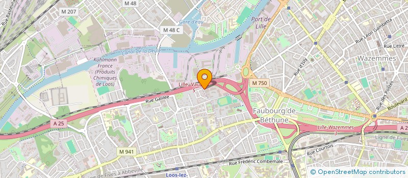 localisation de l'entreprise SCI AZUR à LILLE