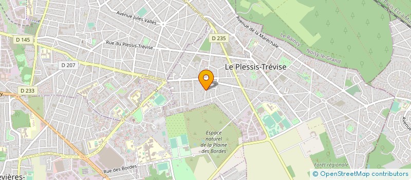 localisation de l'entreprise SCI AZUR  LE PLESSIS-TREVISE