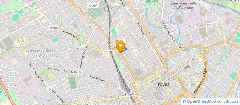 localisation de l'entreprise SCI AZUR à TROYES