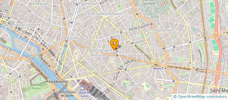 localisation de l'entreprise SCI AZUR  PARIS