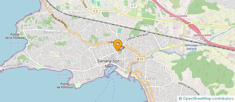 localisation de l'entreprise SCI AZUR à SANARY-SUR-MER