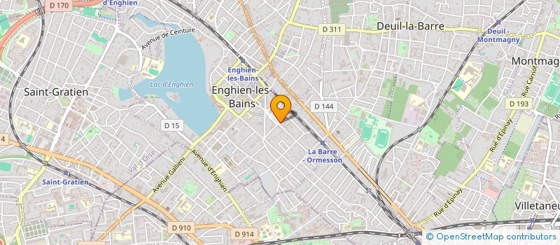 localisation de l'entreprise SCI AZUR à ENGHIEN-LES-BAINS