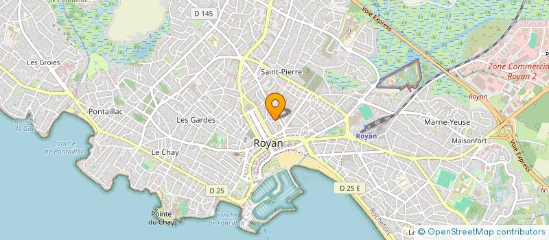 localisation de l'entreprise SCI AZUR  ROYAN