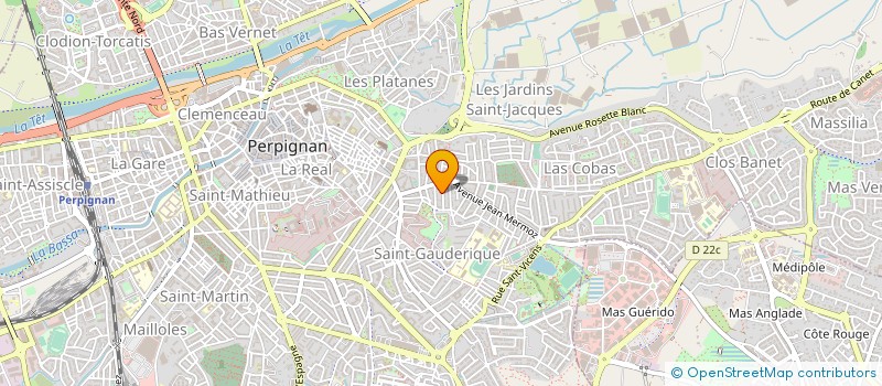 localisation de l'entreprise SCI AZUR  PERPIGNAN