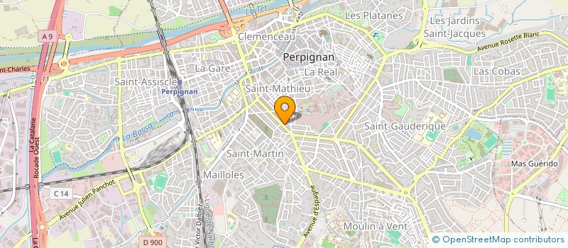 localisation de l'entreprise SCI AZUR à PERPIGNAN