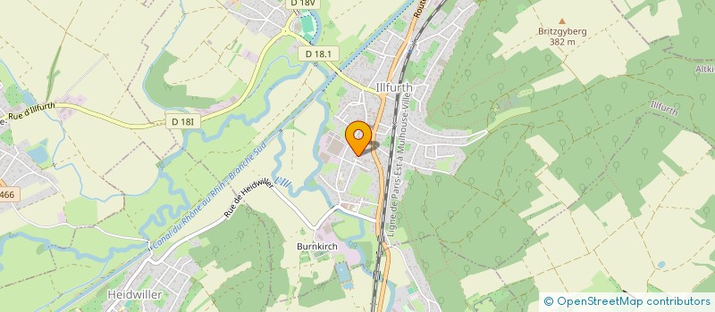 localisation de l'entreprise SCI AZUR  ILLFURTH