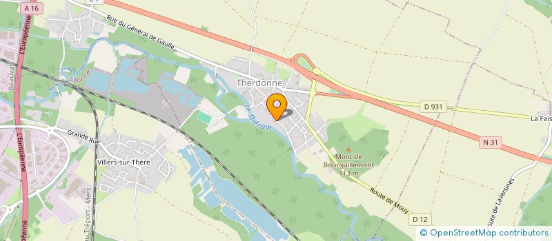 localisation de l'entreprise SCI AZUR  THERDONNE