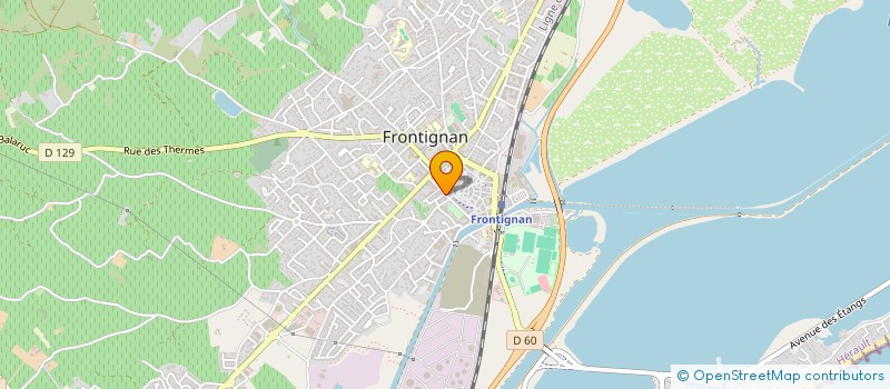 localisation de l'entreprise SCI AZUR à FRONTIGNAN