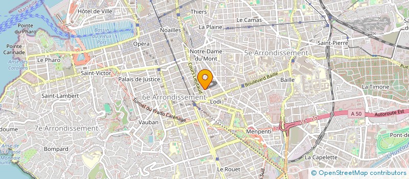 localisation de l'entreprise SCI AZUR  MARSEILLE