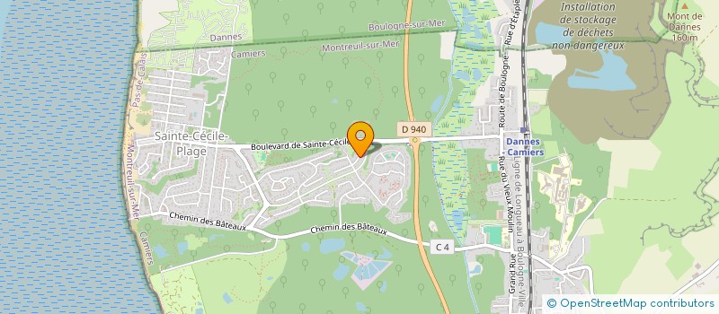 localisation de l'entreprise SCI AZUR  CAMIERS