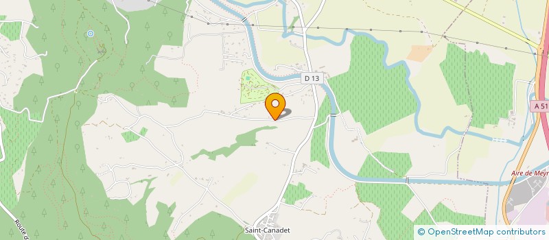 localisation de l'entreprise SCI AZUR  LE PUY-SAINTE-REPARADE