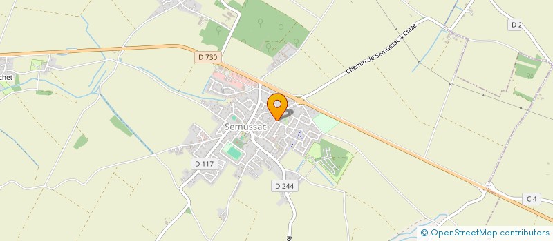 localisation de l'entreprise SCI AZUR  SEMUSSAC