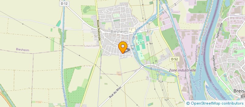 localisation de l'entreprise SCI AZUR  BIESHEIM